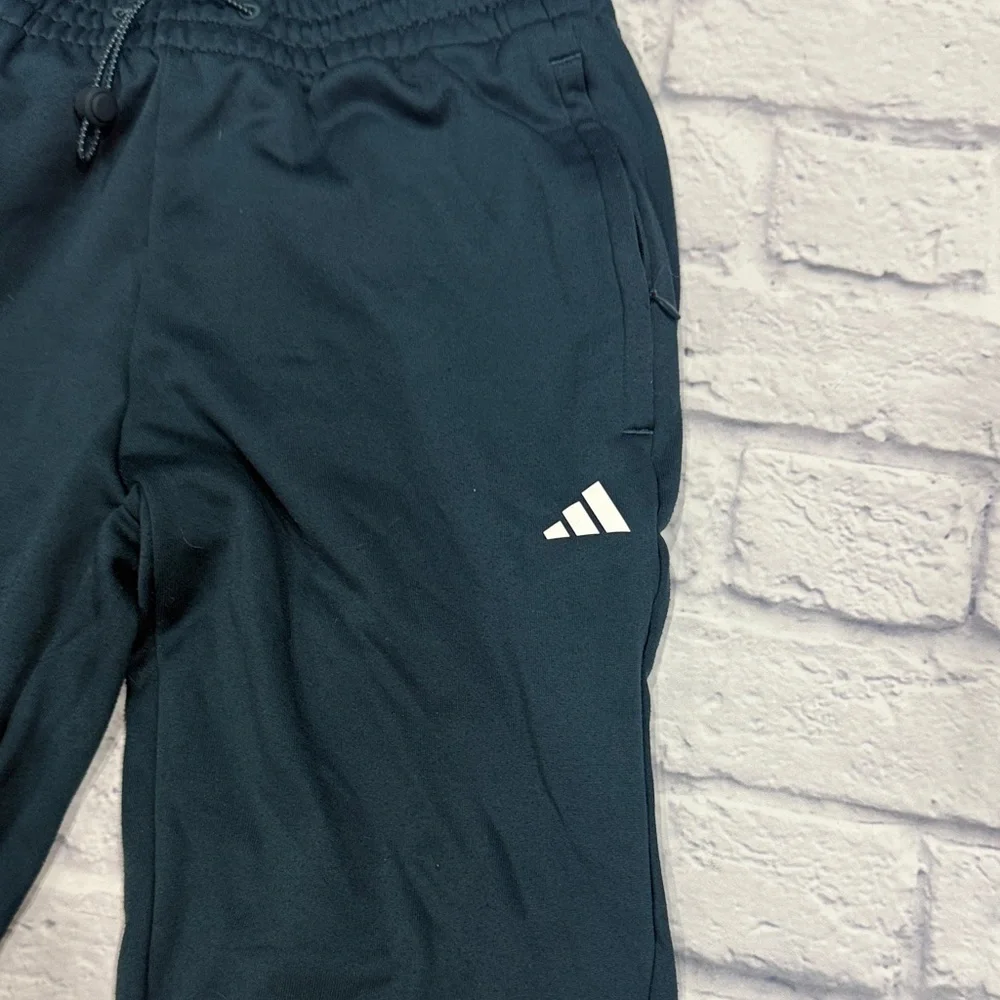 Adidas Teal Joggers with White Logo